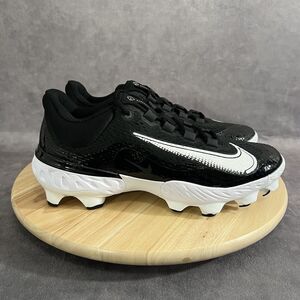 Nike Alpha Huarache Elite 4 Mens Size 10 Baseball Low Top Molded Cleats Black
